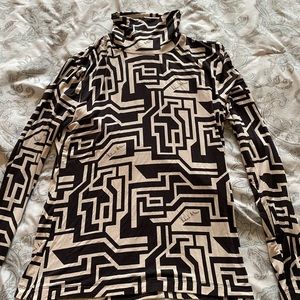 Long sleeve mock turtleneck